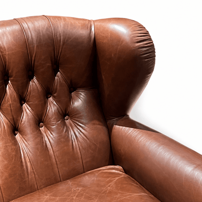 Chesterfield Leather Armchair - FURNIBLE.