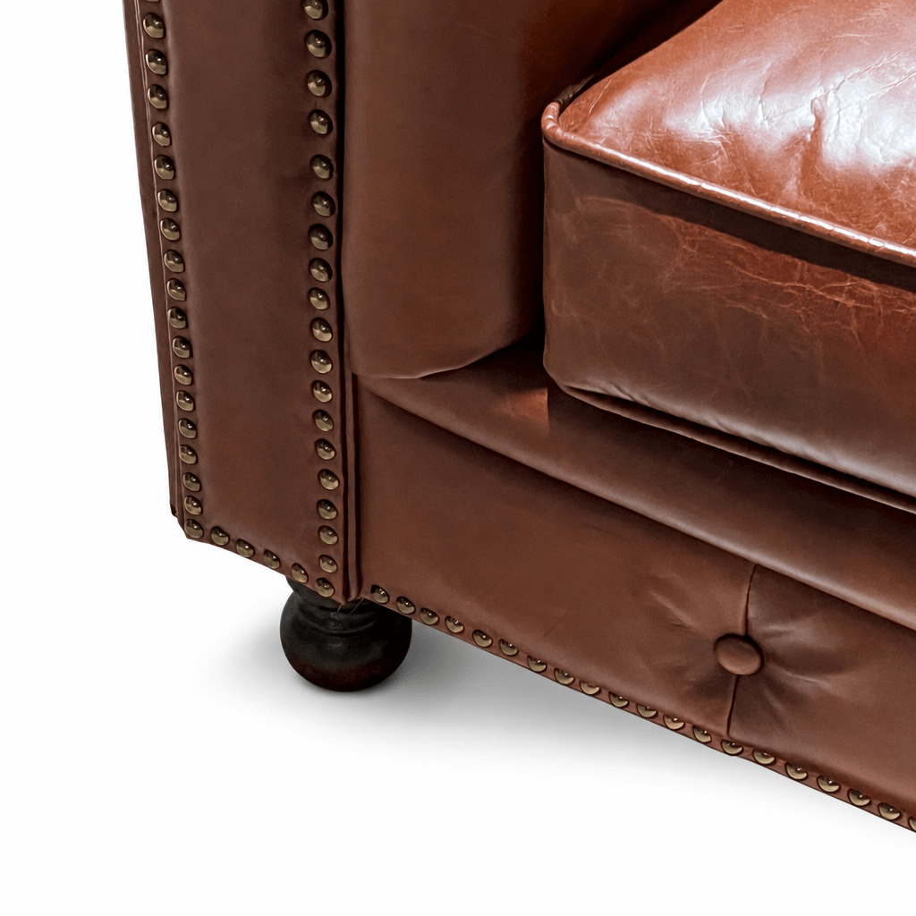 Chesterfield Leather Armchair - FURNIBLE.