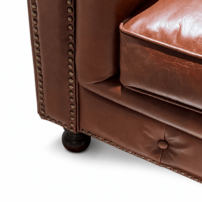 Chesterfield Leather Armchair - FURNIBLE.