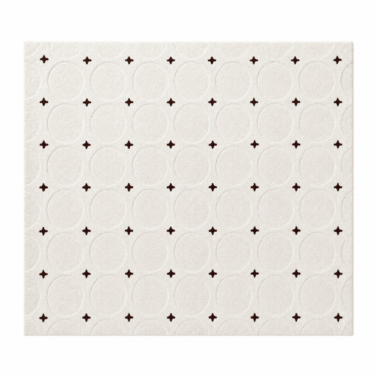 Circle Star Tufted Rug - FURNIBLE.