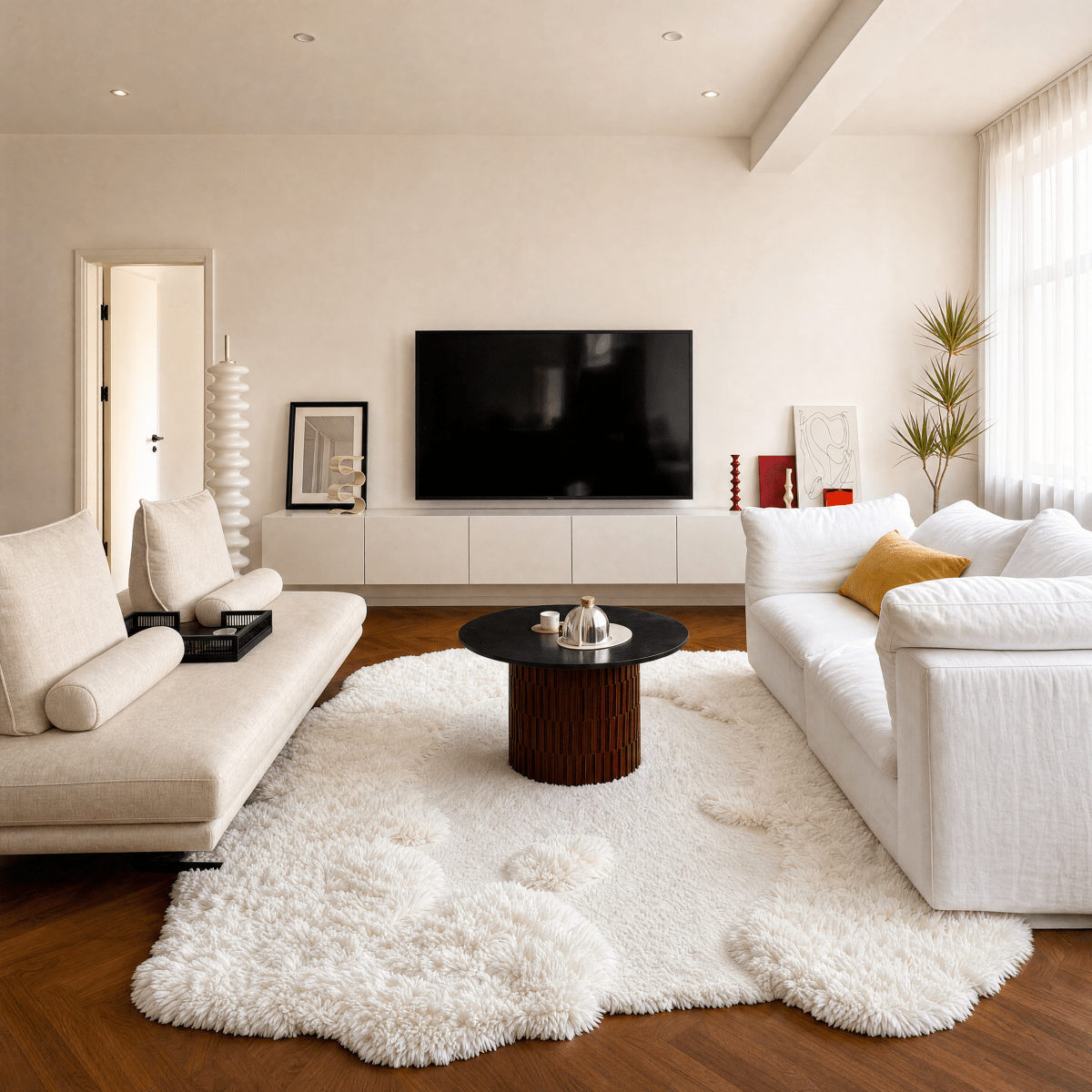 Cloud Border Rug - FURNIBLE.