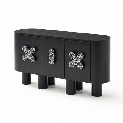 Clover Black Oak Sideboard - FURNIBLE.
