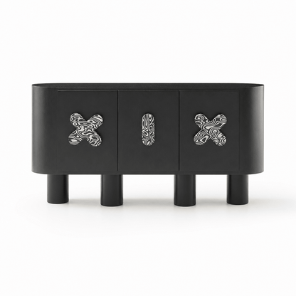 Clover Black Oak Sideboard - FURNIBLE.