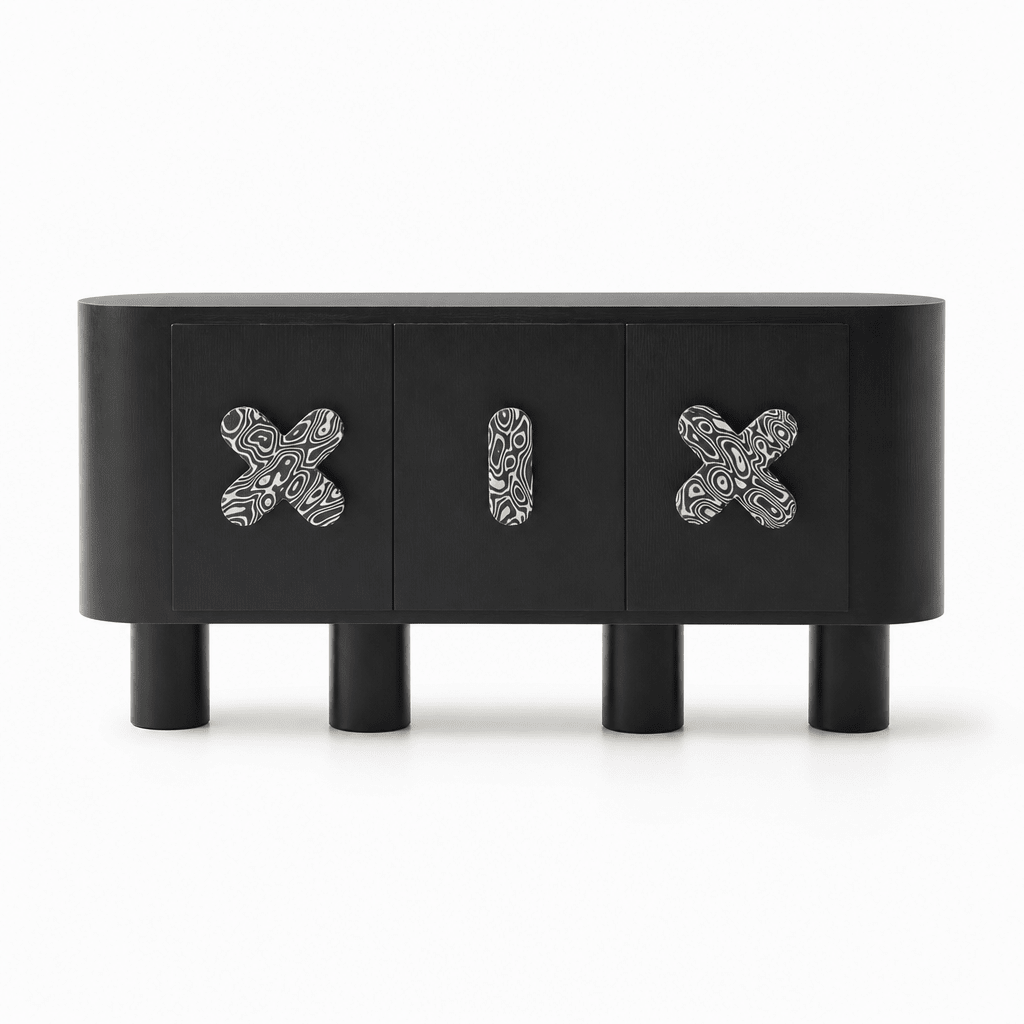 Clover Black Oak Sideboard - FURNIBLE.
