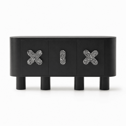 Clover Black Oak Sideboard - FURNIBLE.