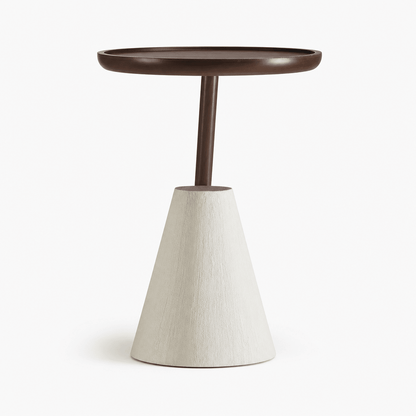 Cone Walnut Side Table - FURNIBLE.