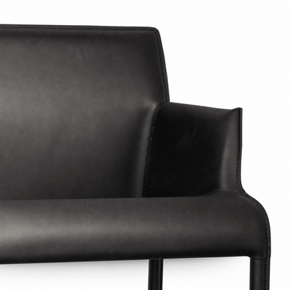 Contour Leather Dining Chair - FURNIBLE.
