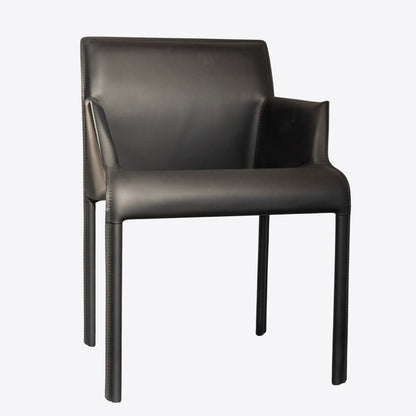 Contour Leather Dining Chair - FURNIBLE.