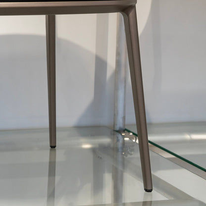 Contoured Leather Dining Chair - FURNIBLE.