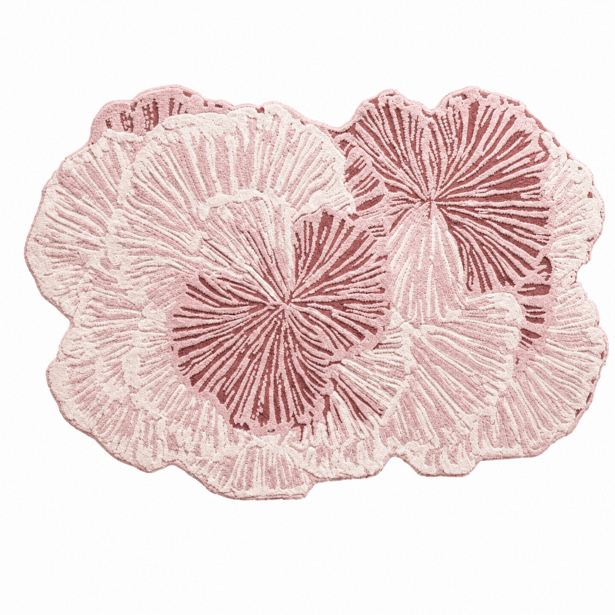 Coral Bloom Tufted Rug - FURNIBLE.