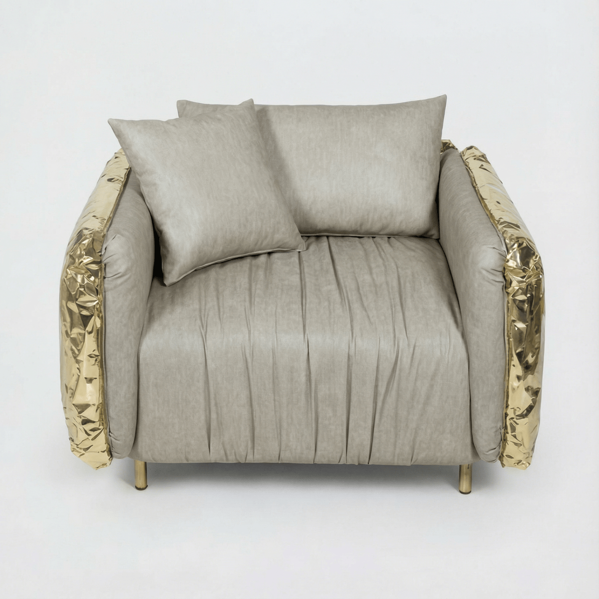 Crystal Gold Armchair - FURNIBLE.