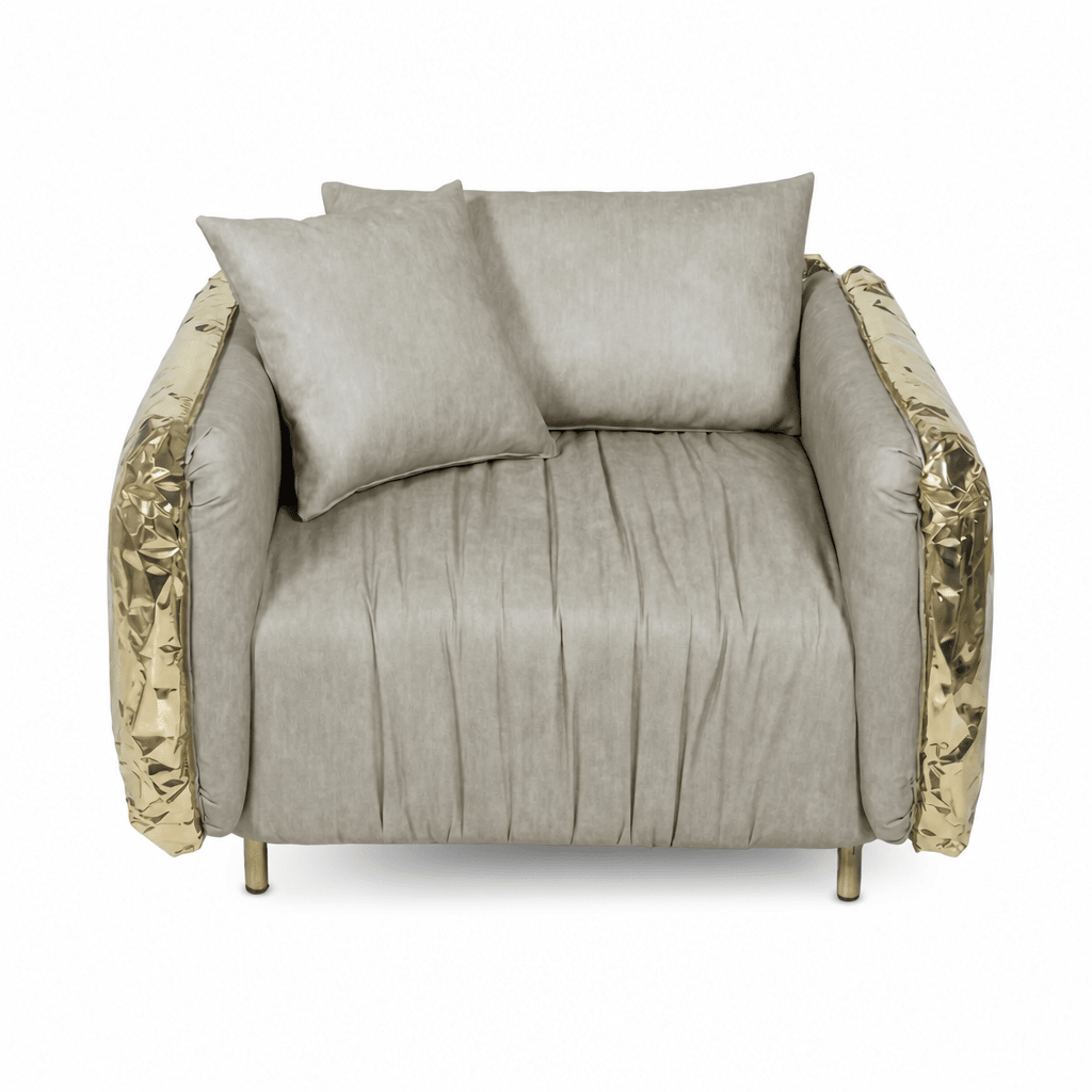 Crystal Gold Armchair - FURNIBLE.