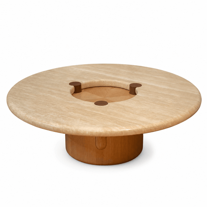 Elara Circular Coffee Table - FURNIBLE.