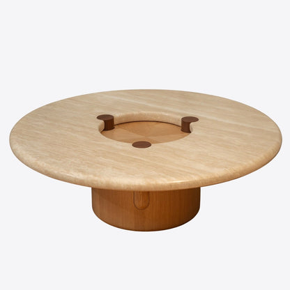 Elara Circular Coffee Table - FURNIBLE.