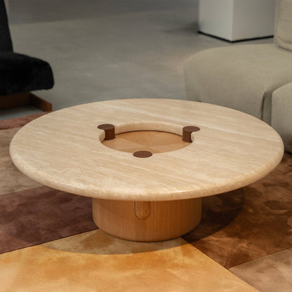 Elara Circular Coffee Table - FURNIBLE.
