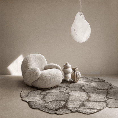 Fan Leaf Tufted Rug - FURNIBLE.
