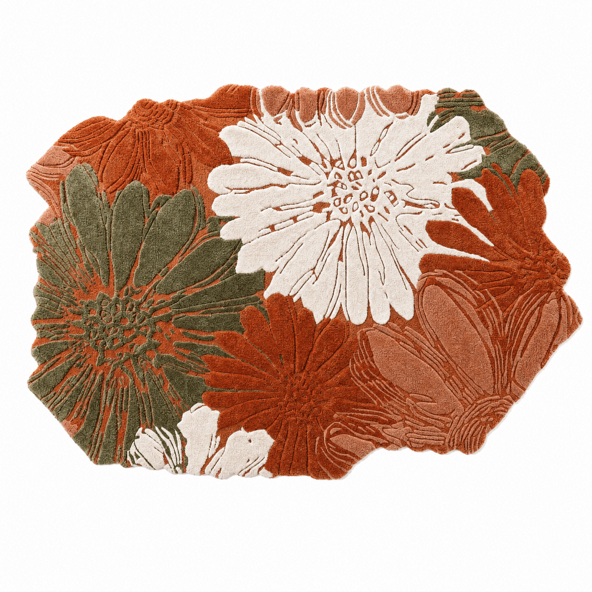 Garden Bloom Tufted Rug - FURNIBLE.