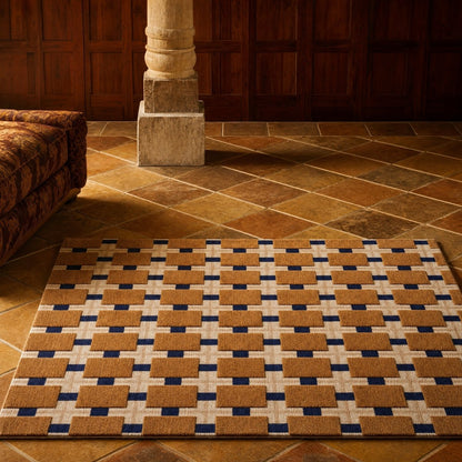 Geometric Grid Rug - FURNIBLE.