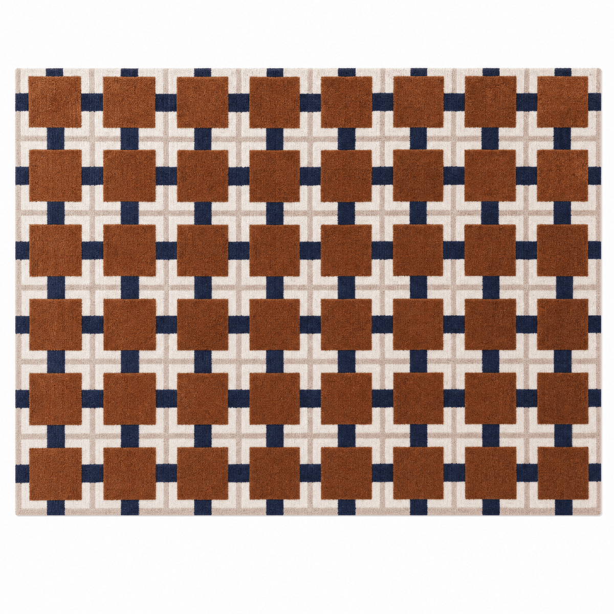 Geometric Grid Rug - FURNIBLE.