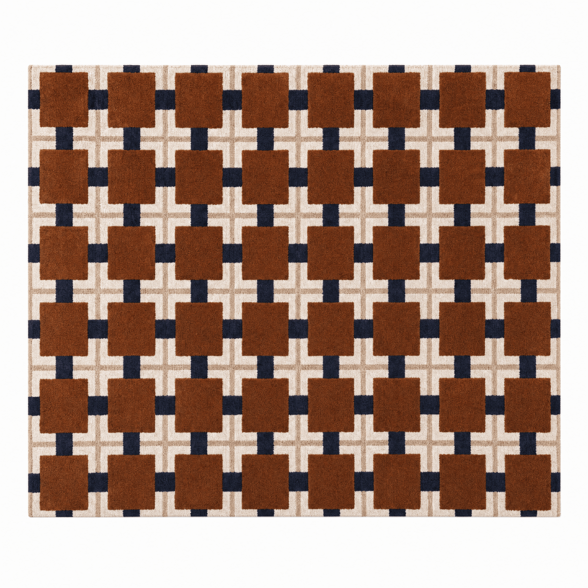 Geometric Grid Rug - FURNIBLE.