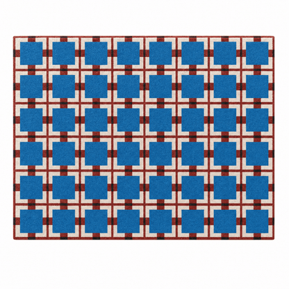 Geometric Grid Rug - FURNIBLE.