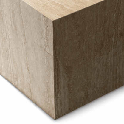 Geometric Stone Side Table Duo - FURNIBLE.