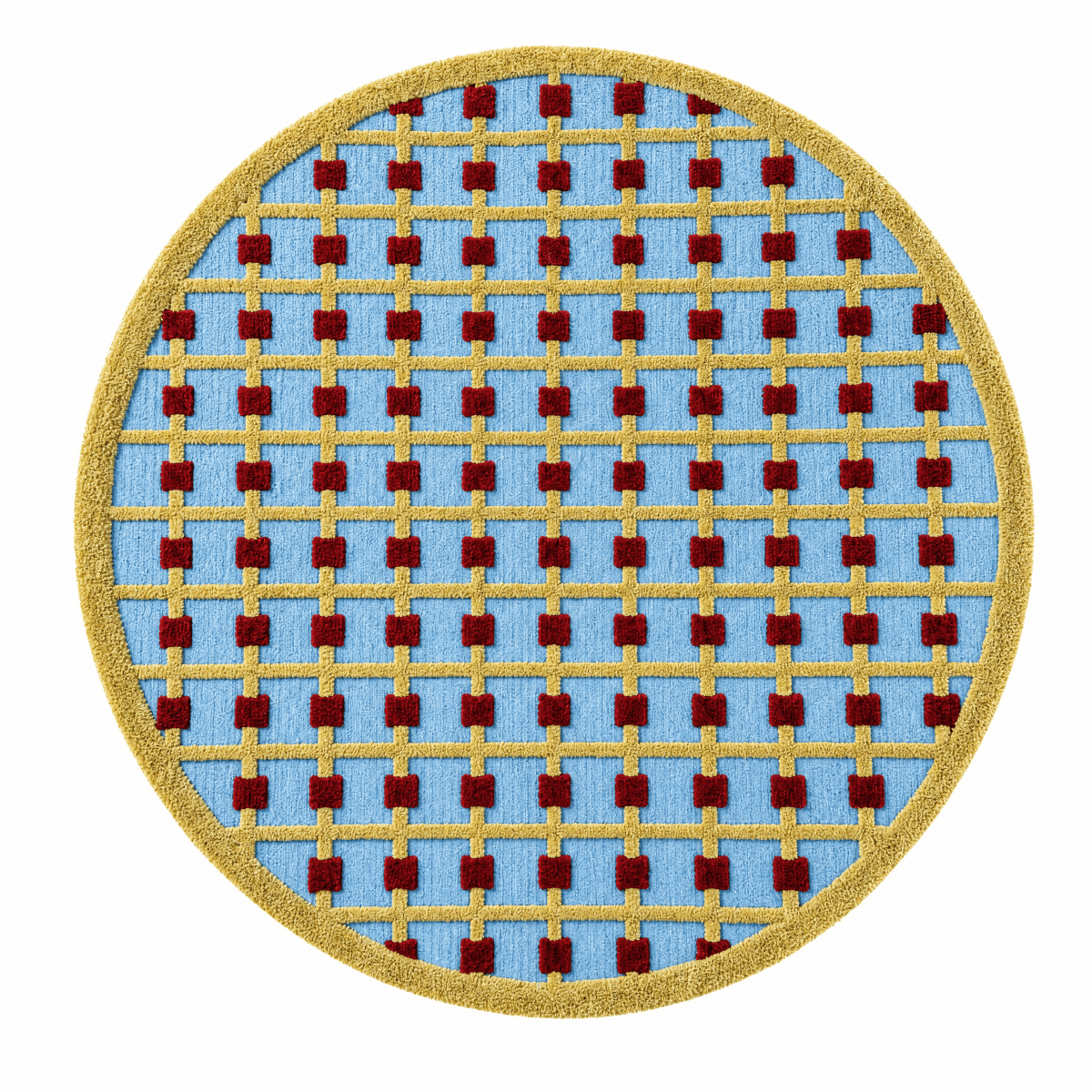 Grid Dot Tufted Rug - FURNIBLE.