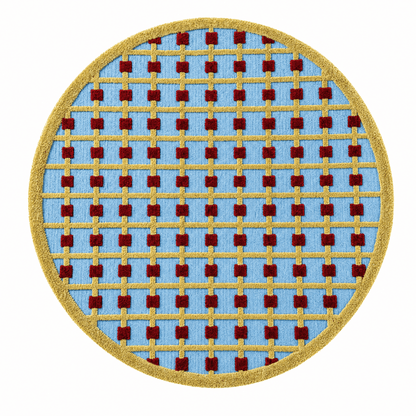 Grid Dot Tufted Rug - FURNIBLE.