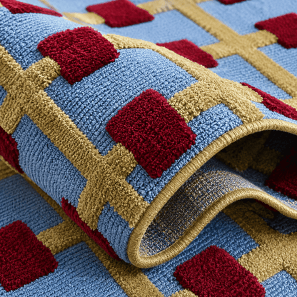 Grid Dot Tufted Rug - FURNIBLE.