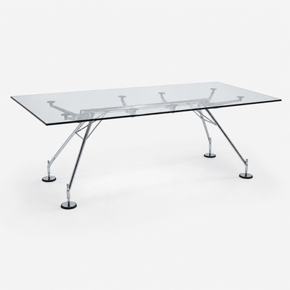 Helix Glass Dining Table - FURNIBLE.