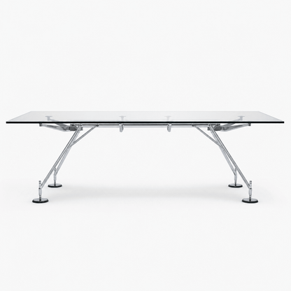 Helix Glass Dining Table - FURNIBLE.