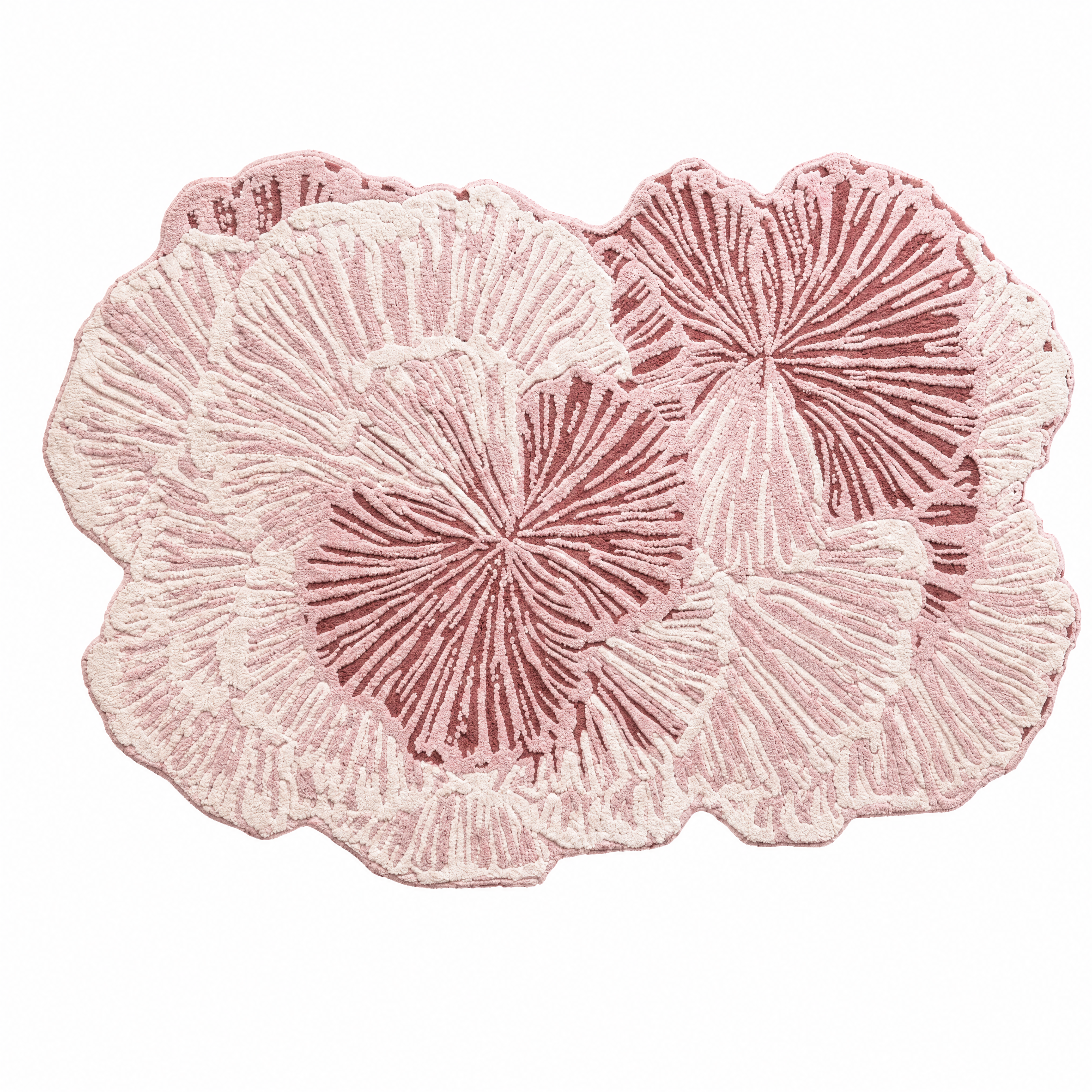 Coral Bloom Tufted Rug