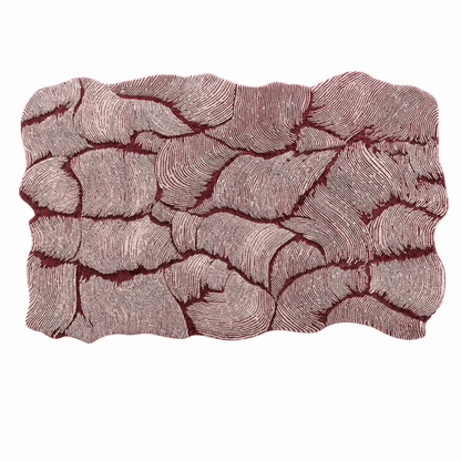 Layered Leaf Tufted Rug