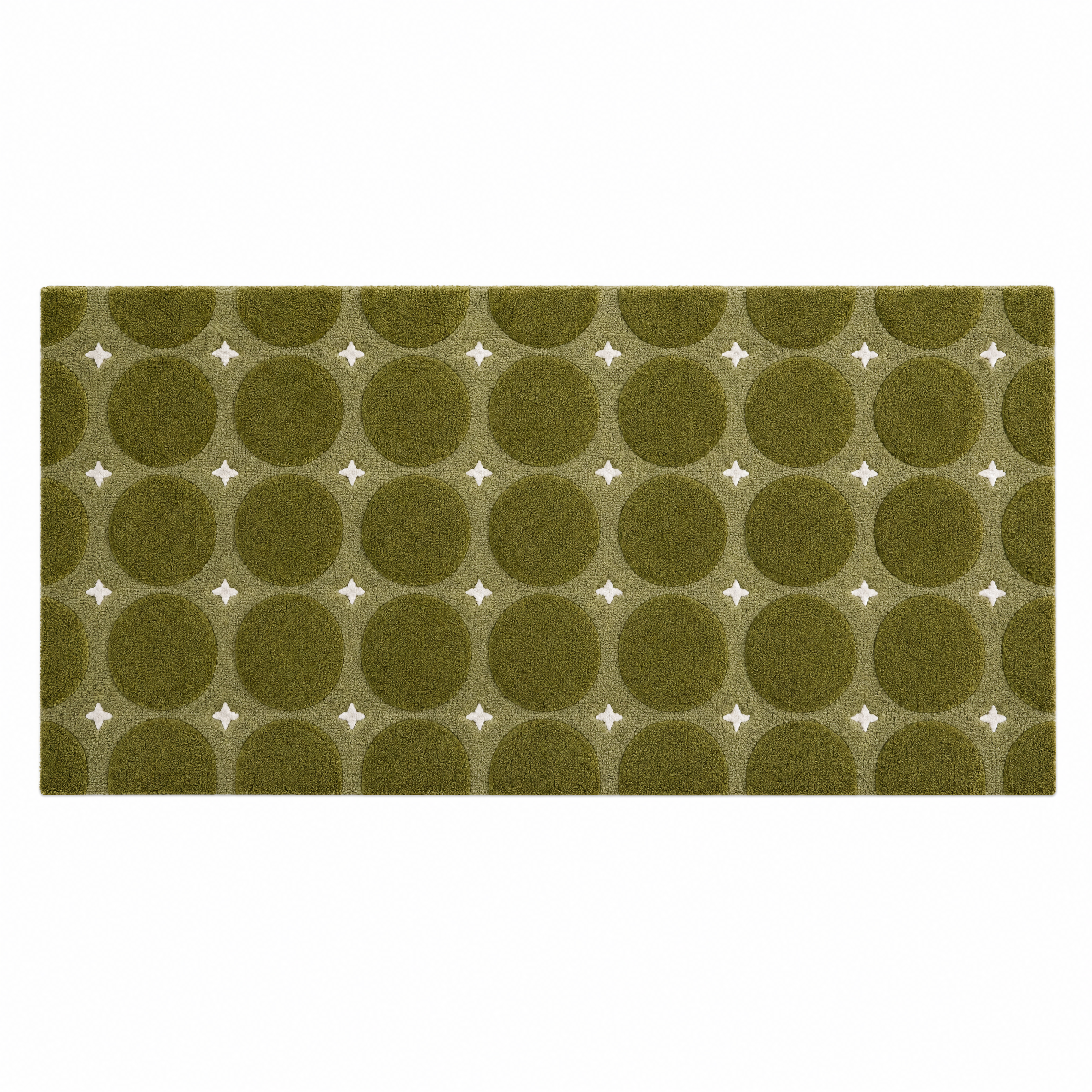 Olive Dot Runner Rug