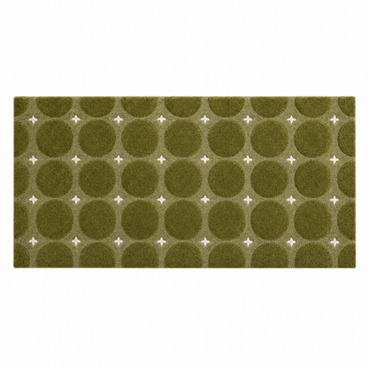Olive Dot Runner Rug