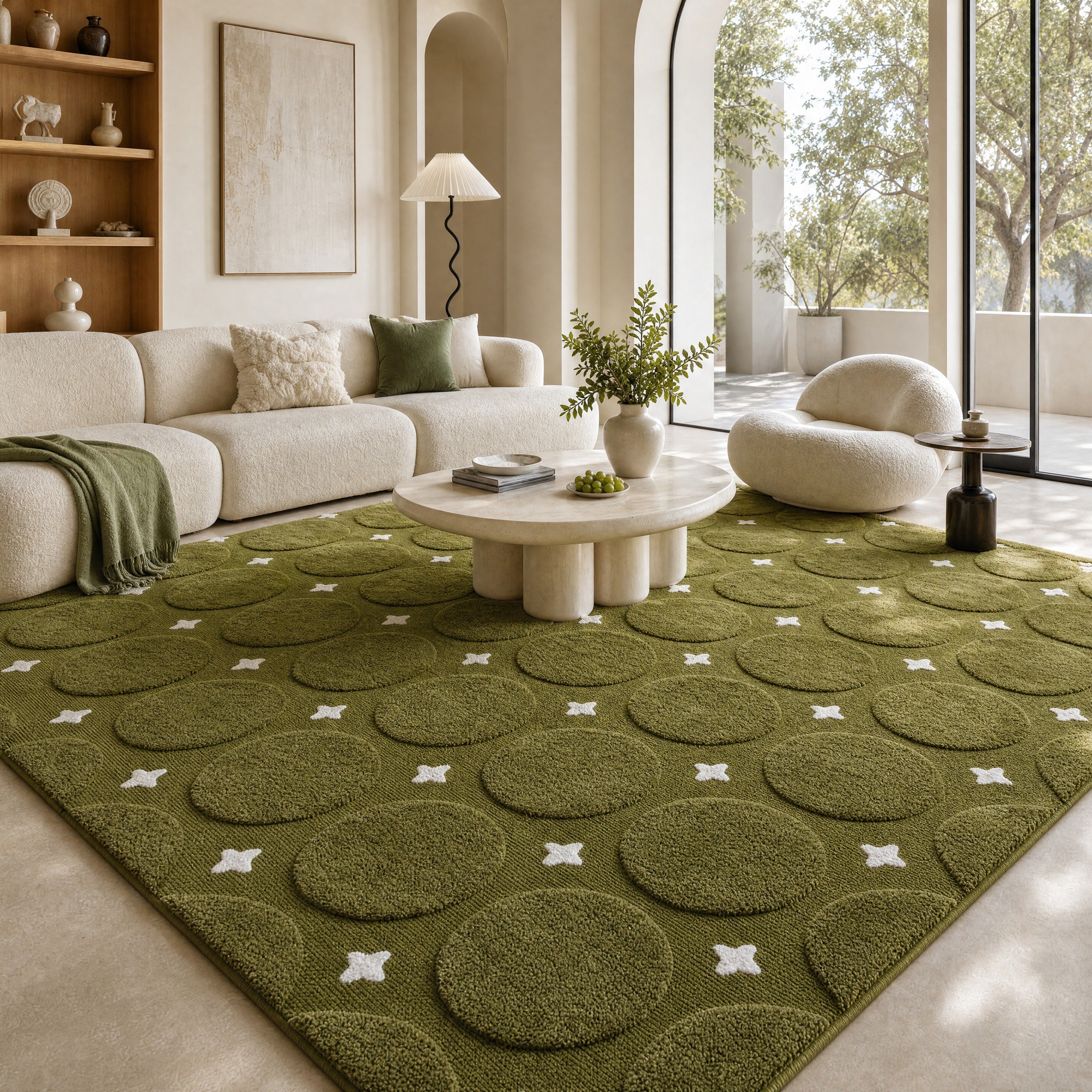 Circle Star Tufted Rug