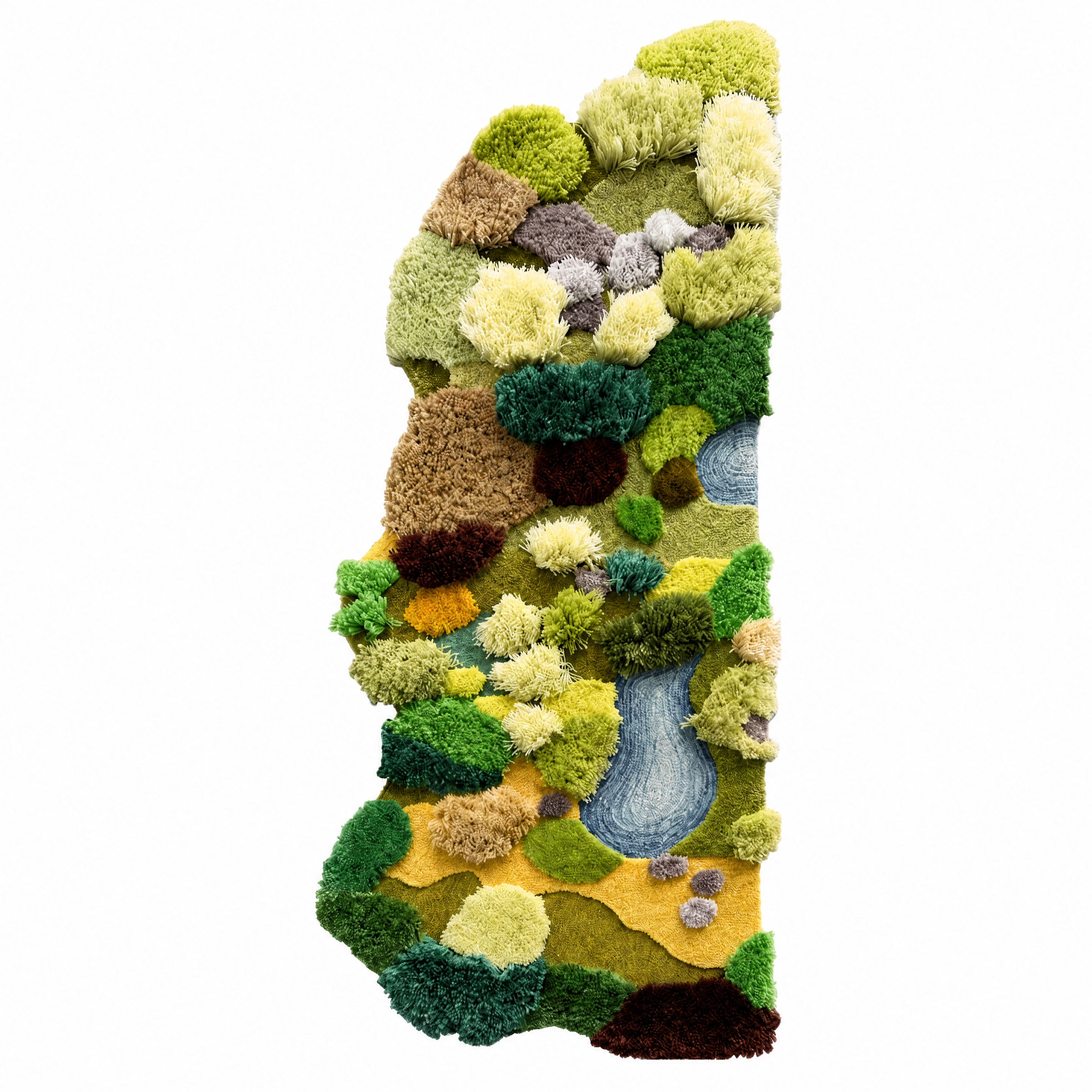 Sculpted Landscape Runner Rug