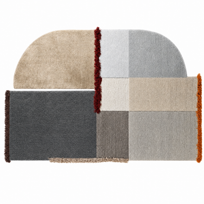 Abstract Arch Patchwork Rug
