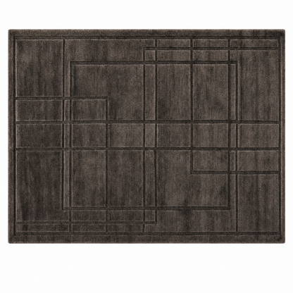Architectural Grid Tufted Rug
