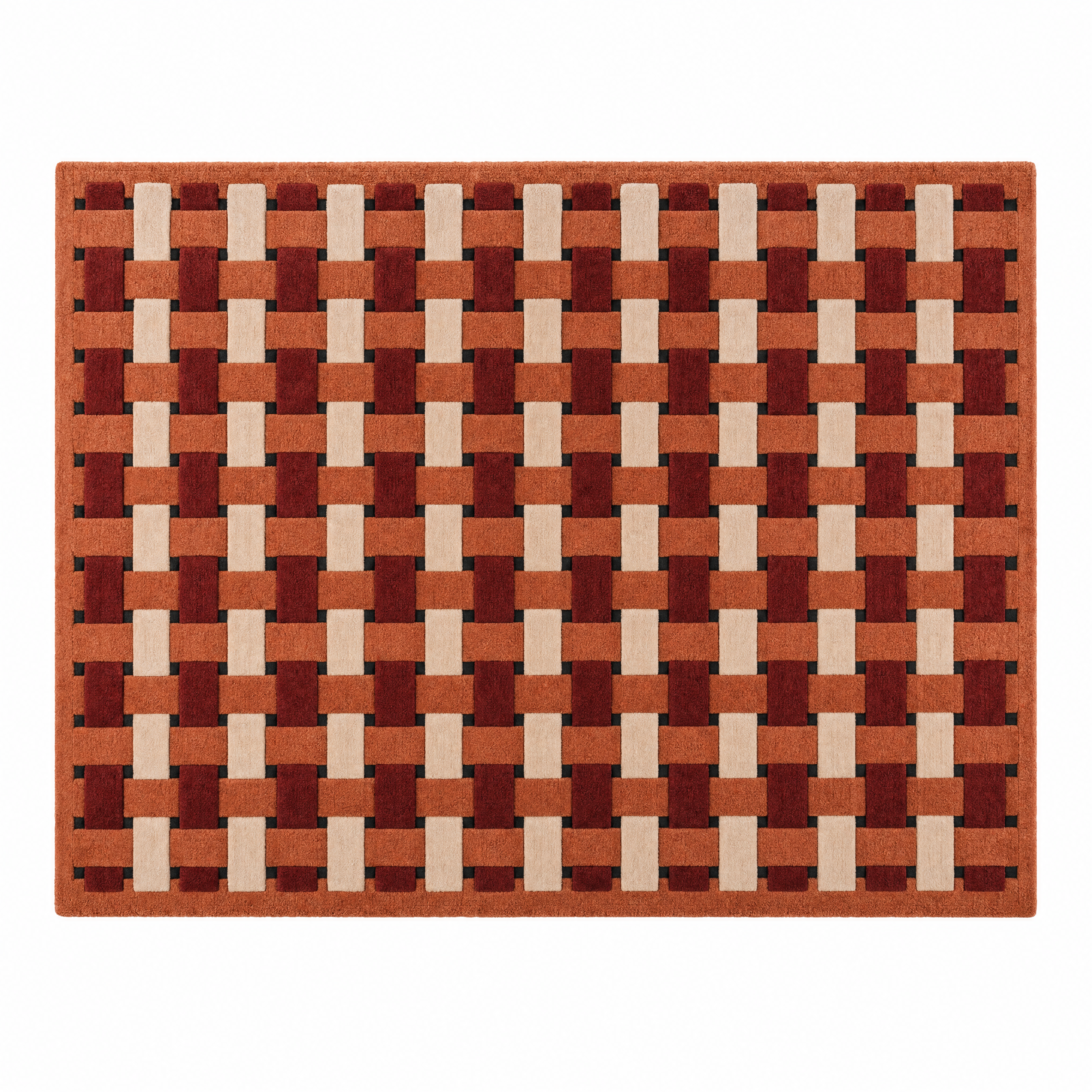 Basketweave Tufted Rug