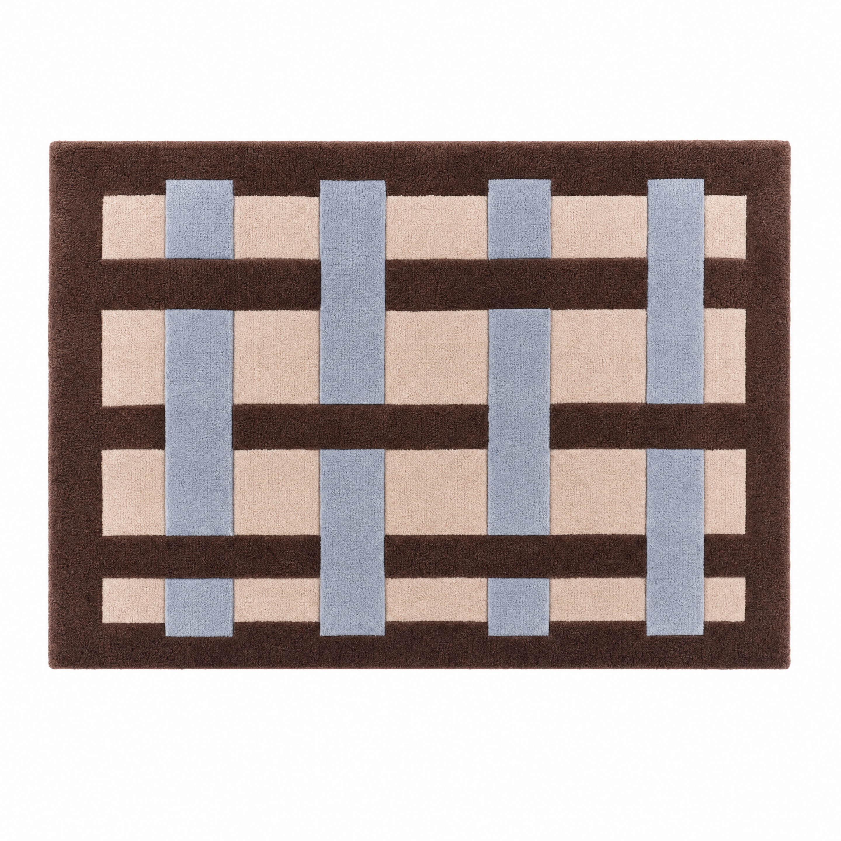 Interlock Lattice Tufted Rug