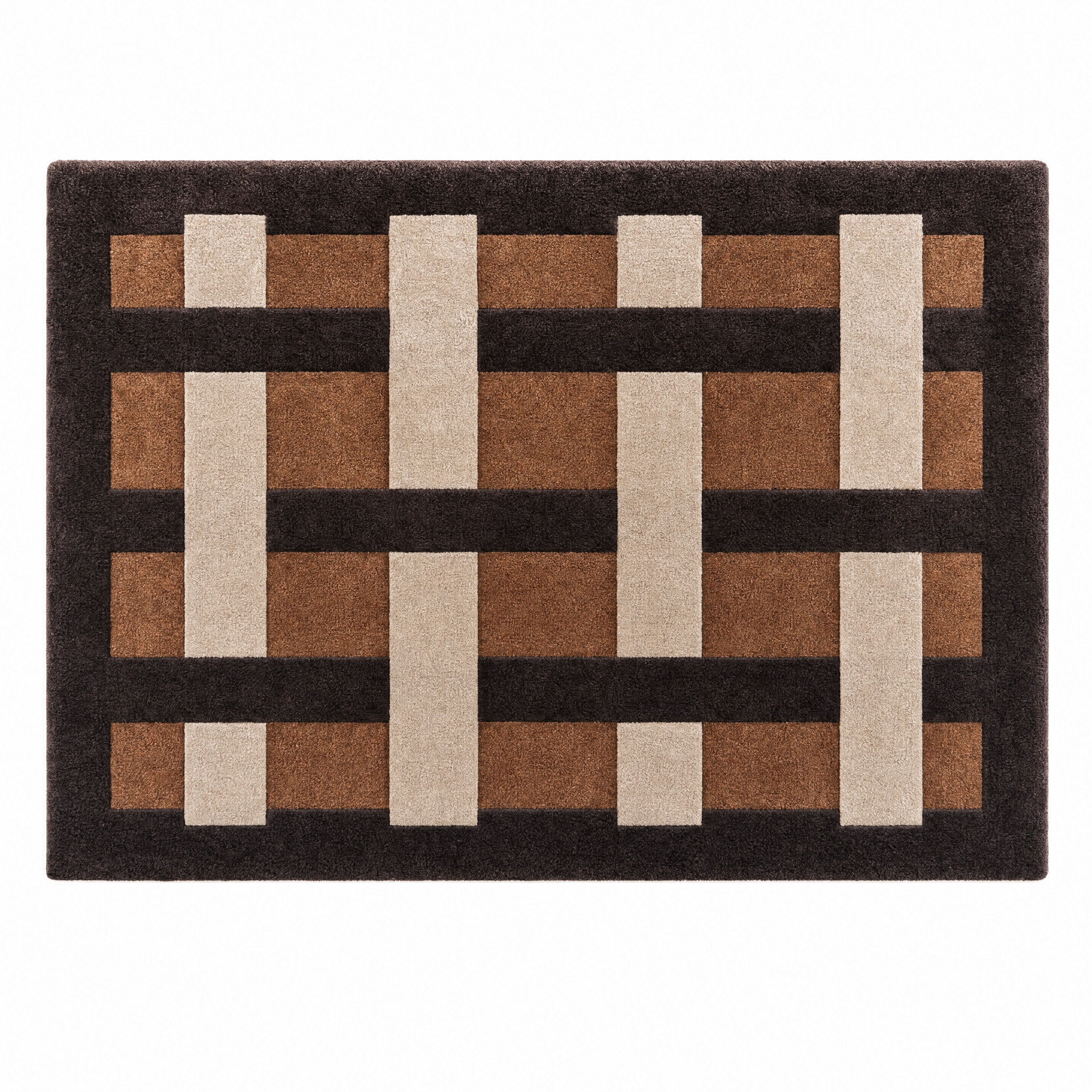 Interlock Lattice Tufted Rug