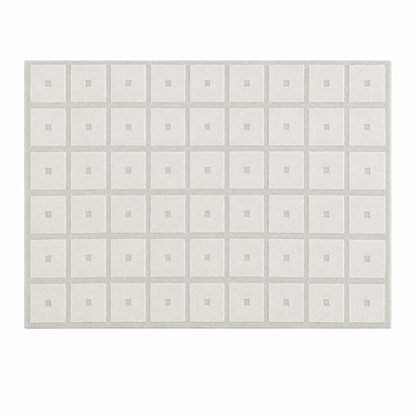 Square Grid Tufted Rug