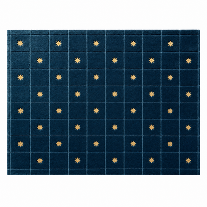 Star Grid Tufted Rug