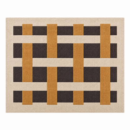 Interlock Lattice Tufted Rug