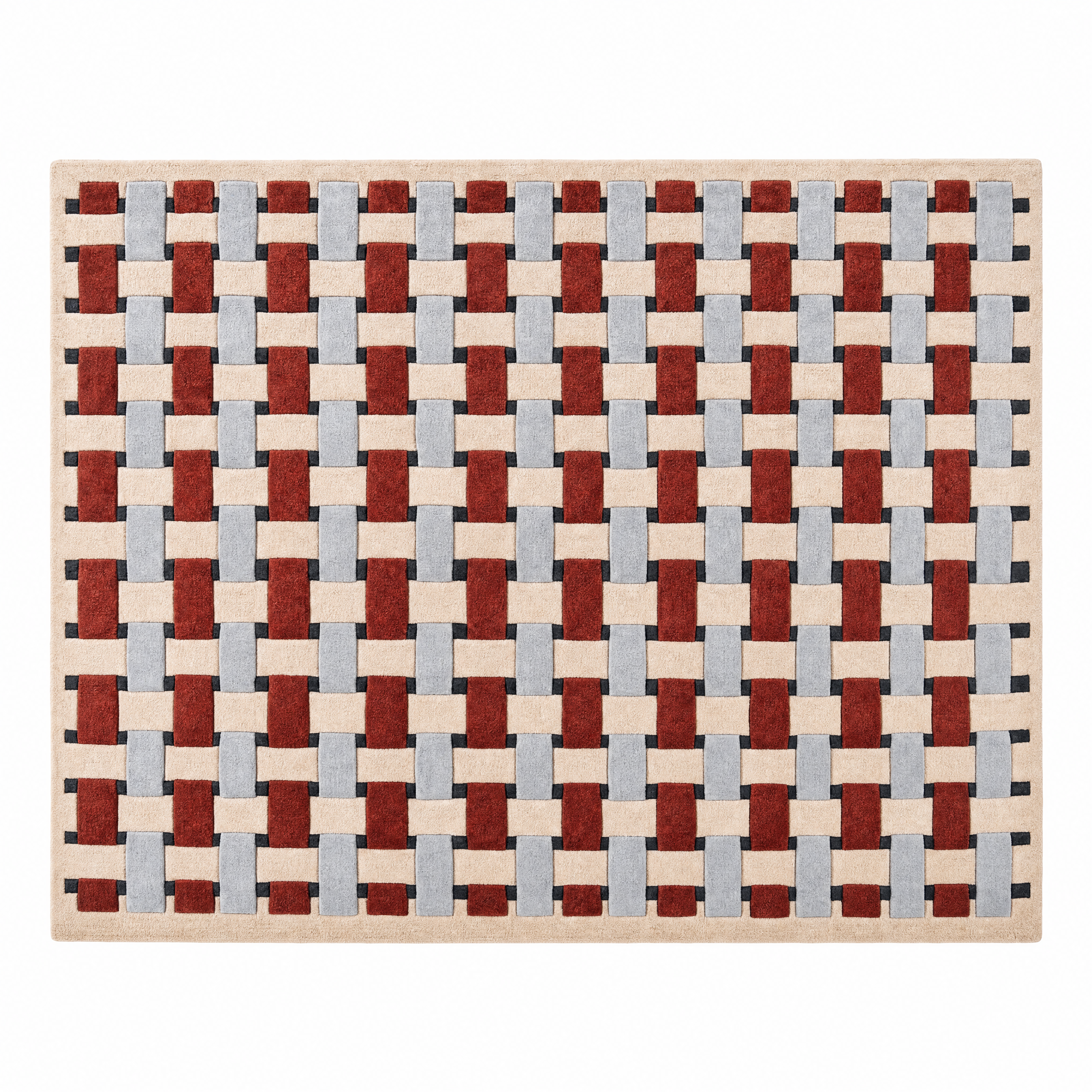 Basketweave Tufted Rug