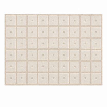 Square Grid Tufted Rug