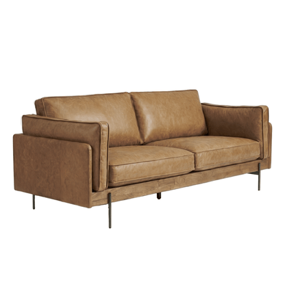 Hudson Leather Sofa - FURNIBLE.
