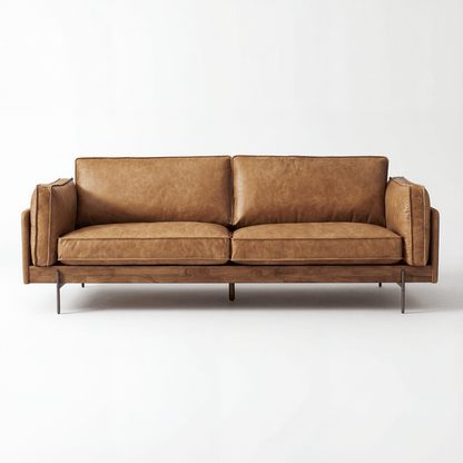 Hudson Leather Sofa - FURNIBLE.