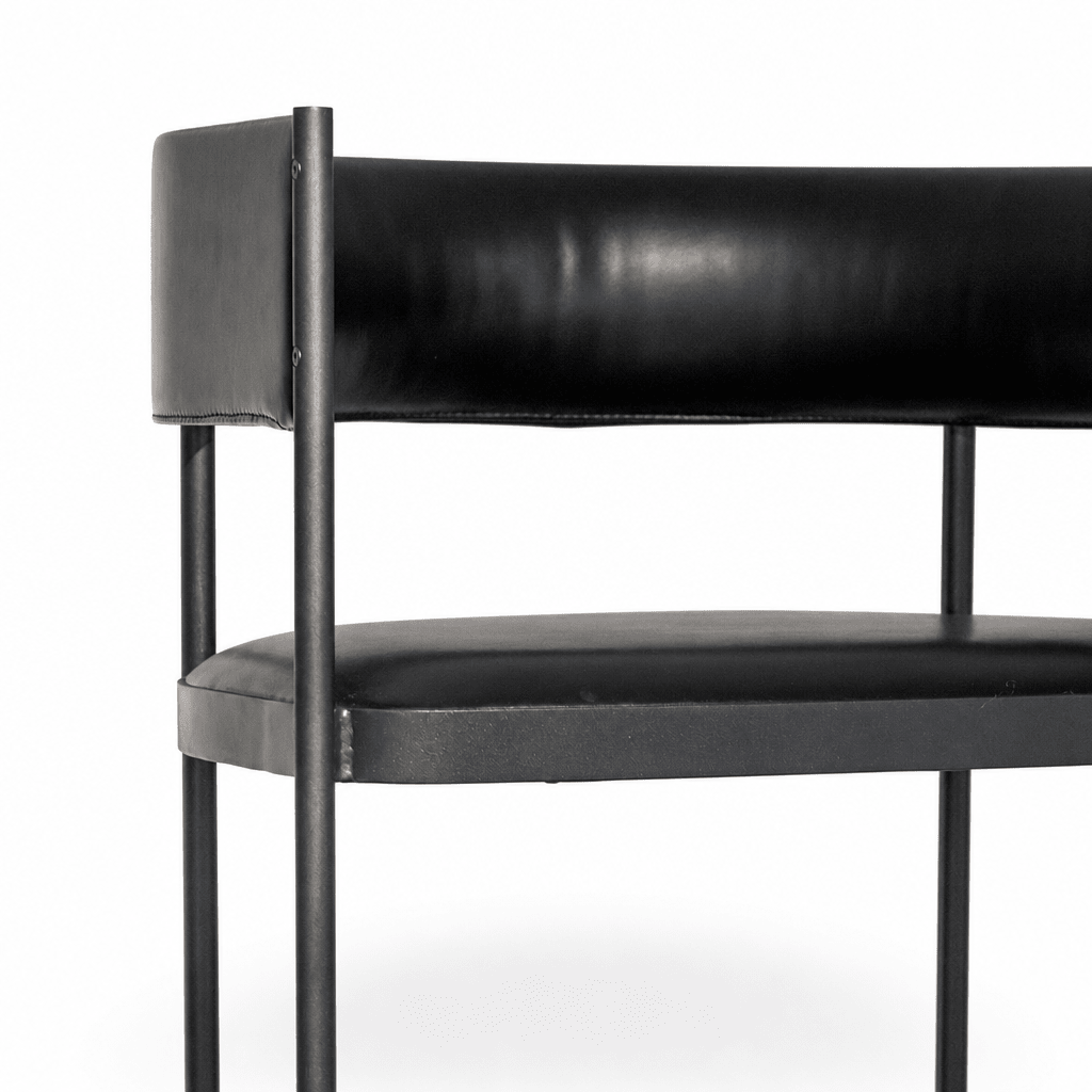 Industrial Frame Leather Chair - FURNIBLE.